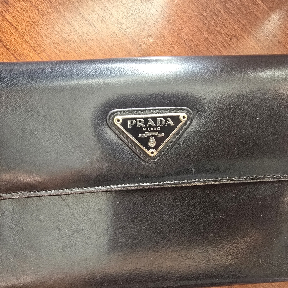 Prada Black Leather Men's Bag
